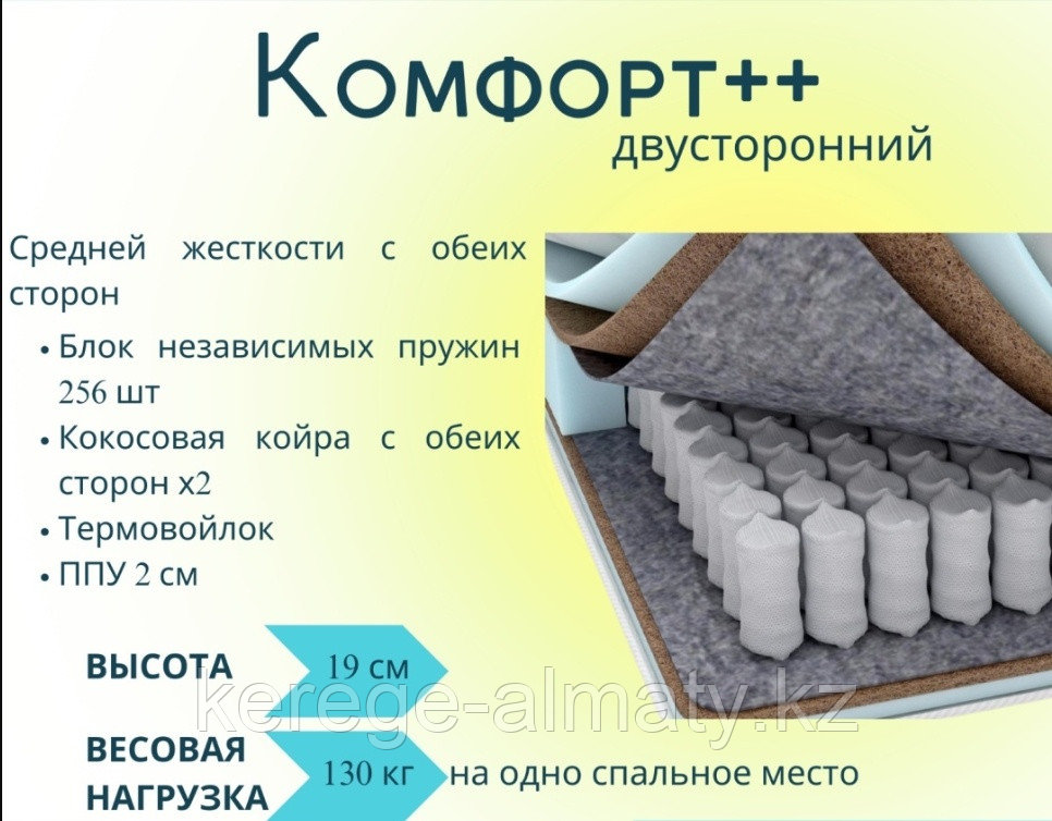 Матрас Комфорт 2&#43;, 180x200x19 см