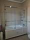 Душевая шторка на ванну из стекла. Сдвижная дверца. С установкой. - фото 3 - id-p124301634