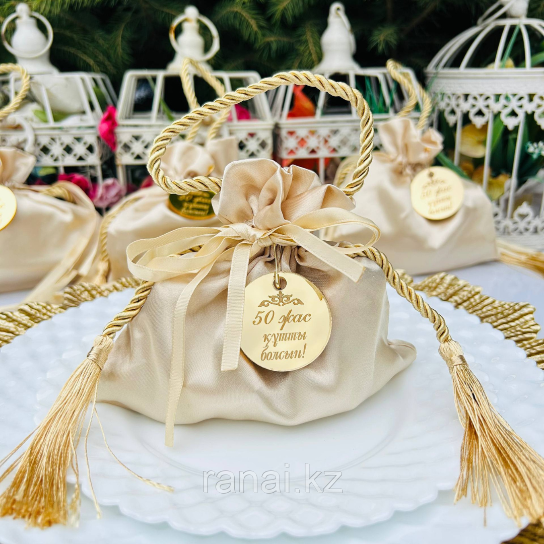 Бонбоньерка "Шелковый мешок" Айвори, фото 1
