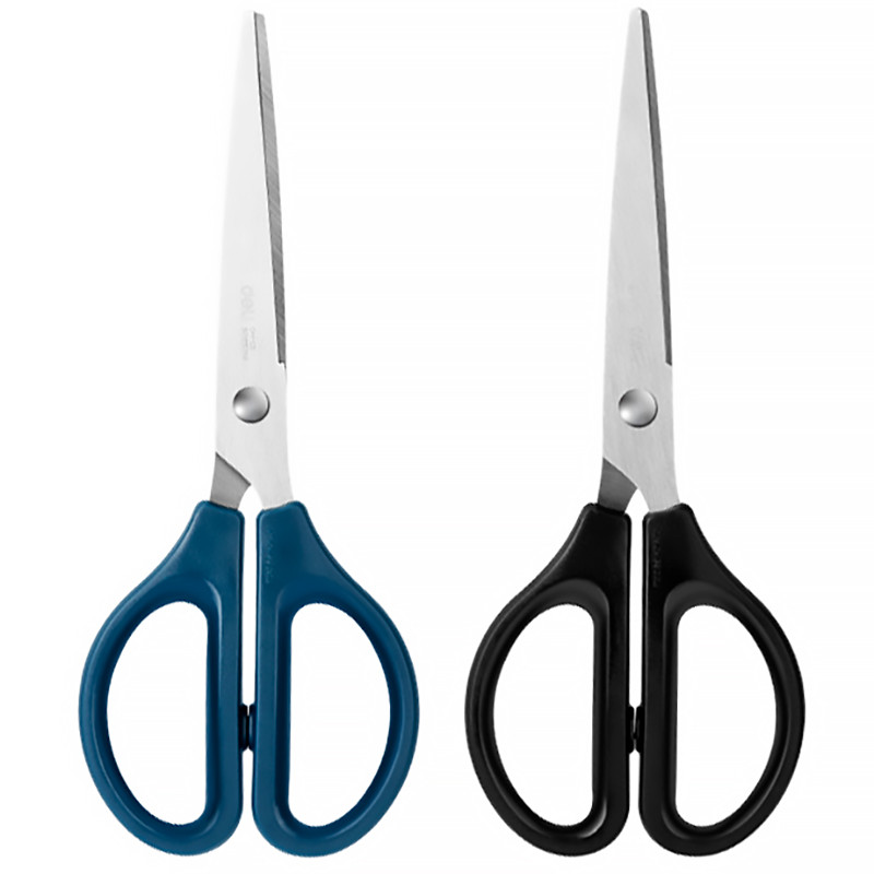 Ножницы DELI, 170 мм, пластиковые ручки, цвет ассорти, фото 1