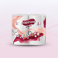 Полотенца бумажные Papirone 3-слоя по 2 шт/пач