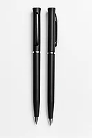 Ручки пластиковые черные под логотип