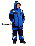Костюм рабочий мужской зимний "Восток" василек