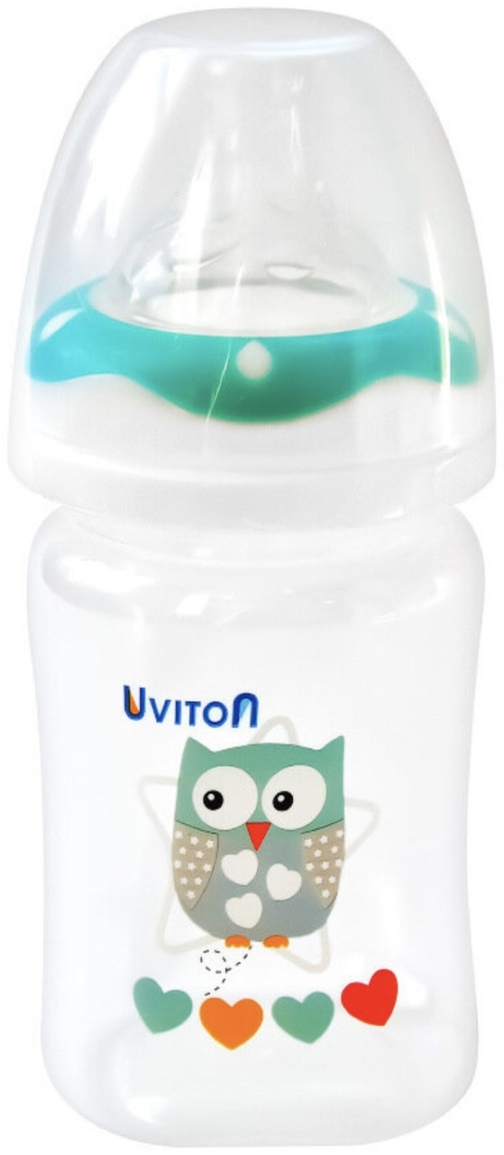 Бутылочка для кормления Uviton широкое горлышко 125мл, ПП, фото 1