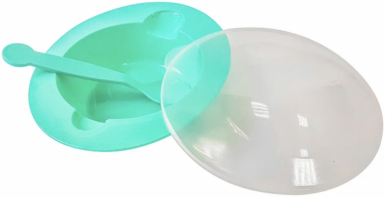 Тарелочка для прикорма с крышкой и ложечкой Uviton, пластик BPA-free, фото 1