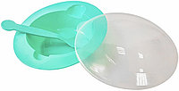 Тарелочка для прикорма с крышкой и ложечкой Uviton, пластик BPA-free