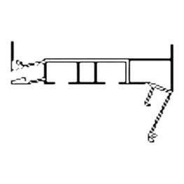 Профиль для натяжного потолка TX-2 Черный