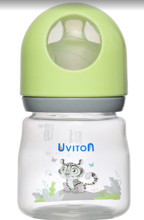 Бутылочка для кормления с широким горлышком ZOO 0+, 125 мл Uviton, BPA-free, фото 1