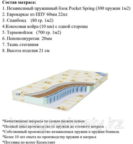 Матрас 1Marka Premum 1, 160x200x22 см, фото 1