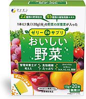 Овощи и пищевые волокна в желе, 20 дней, Fine Japan