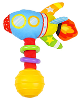 Погремушка  с силиконовым прорезывателем пластик BPA-free, Technic Uviton