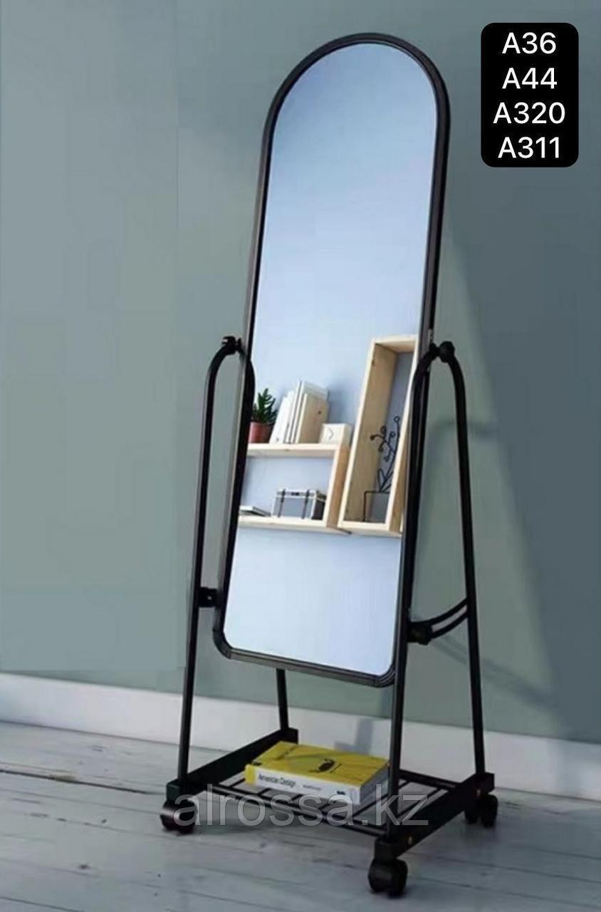 Зеркало напольное на колесиках А36 Черный, фото 1