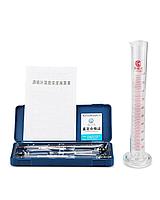 Набор спиртометров 0 100% с термометром и пластиковым цилиндром в пластиковом кейсе