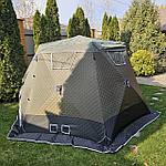 Шестигранная палатка куб трехслойная с полом и тентом 370*370см, фото 3