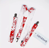 Подтяжки для брюк на Хэллоуин кровавые пятна OZGESHE