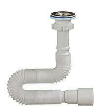 Сифон гофрированный для умывальника