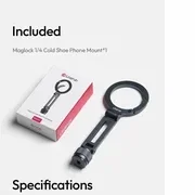 ULANZI MA07 Крепление для телефона 1/4 "холодный башмак" M084, фото 3