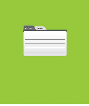 Тетрадь общая 48 А5 Скрепка ML Пантон Клетка Премиум 4+0+Ламинация матовая (80, 8, Зеленая), фото 1