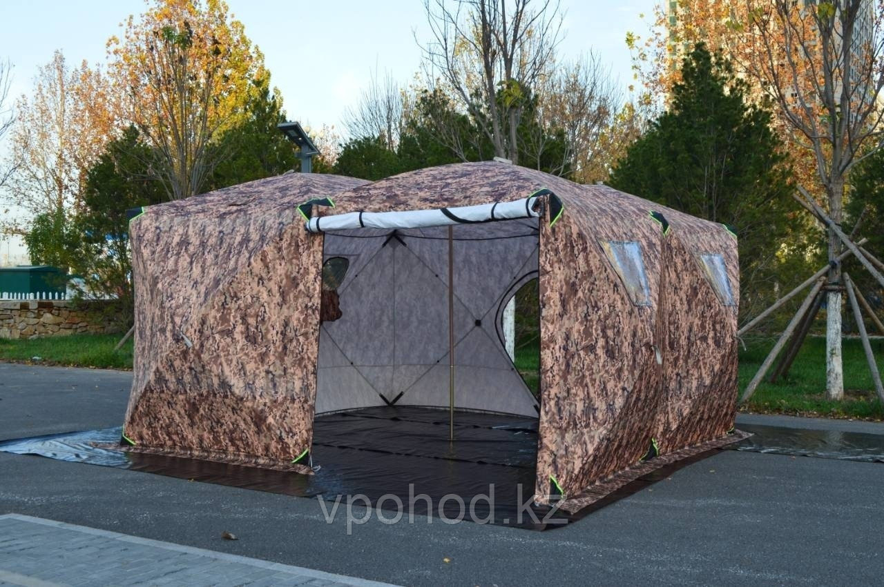 Палатка для зимней рыбалки 440*440см трехслойная 2544А, фото 1