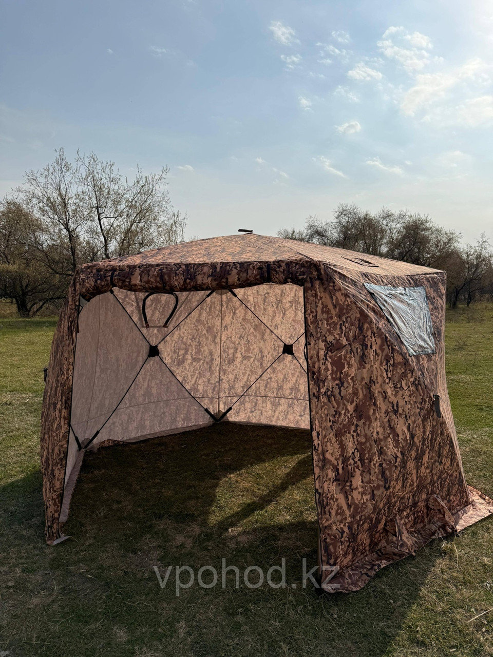 Палатка куб для зимней рыбалки 360*360см шестигранная трехслойная 2436АА, фото 1