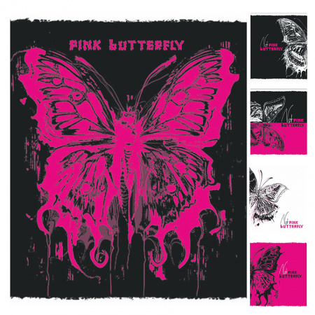 Тетрадь общая Баттерфляй, 48л, А5, скрепка, клетка (матовая ламинация, выборочный рельефный лак)