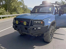 Силовой передний бампер с доп. светом для Toyota Land Cruiser Prado 250 LC250 2024+ крузер крузак