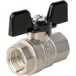 Кран шар. (ручка бабочка) вн.-вн. DN15