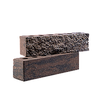 Кирпич облицовочный пустотелый COLORMIX 60х65х250мм РВАНЫЙ (Коричнево-черный)