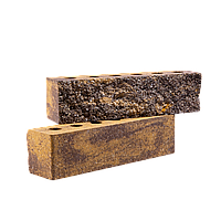 Кирпич облицовочный пустотелый COLORMIX 60х65х250мм РВАНЫЙ (Желто-коричневый)