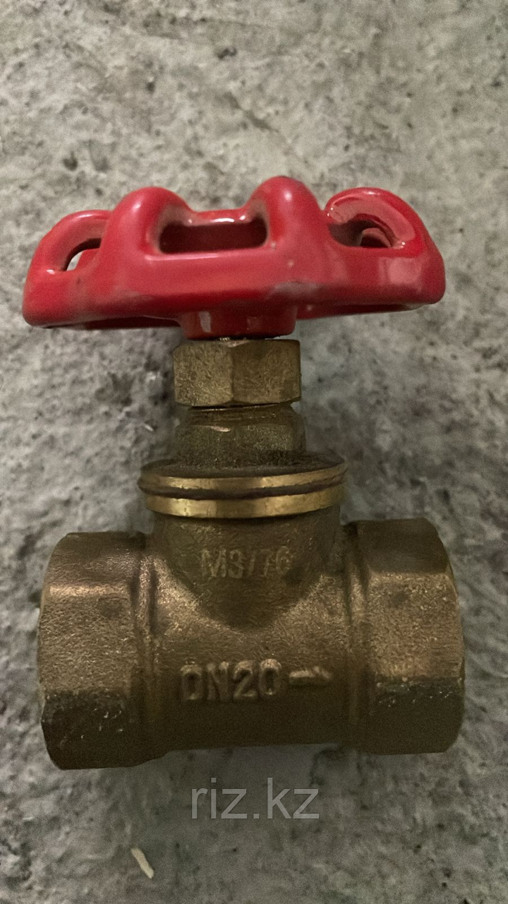 Вентильный кран латунный DN20 , PN16, фото 1