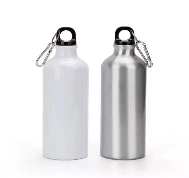 Бутылка поилка алюминиевая с карабином