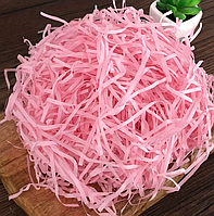 Бумажный наполнитель для оформления подарков, 50 гр, цвет розовый