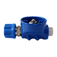 Кран для пены, вход 1/2 внутр., выход быстросъемная муфта 1/2 (мама), 60 л/мин., 60 бар, нерж. сталь