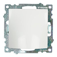 Кабельный вывод (механизм), STEKKER, серия Катрин, белый, GLS00-7116-01