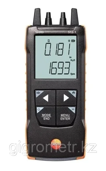 Testo 512-1 Манометр дифференциальный 200 гПа с подключением к смартфону., фото 1