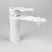 Смеситель для умывальника Atlas Mars , подводка 50 см, белый, цинк