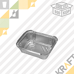 (R28L) Форма фольгированная, 145*120 мм (h-40), 470 мл (100/800) (3044)