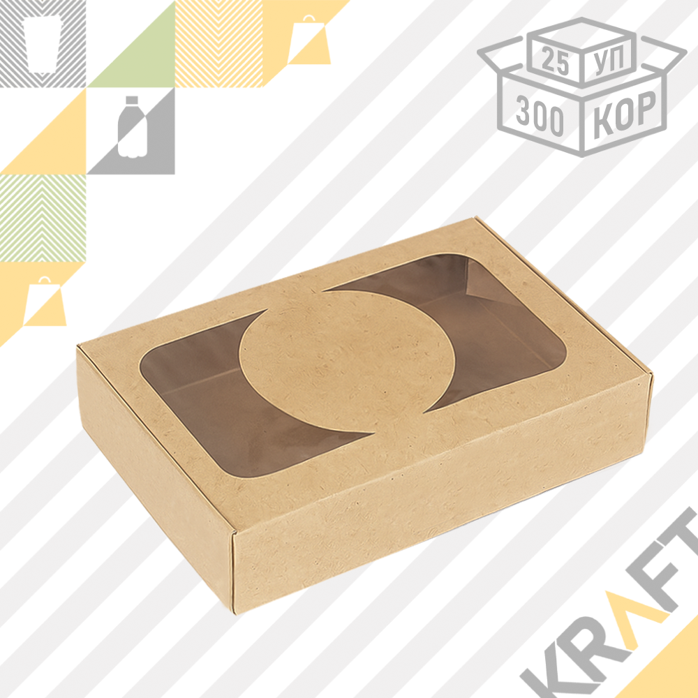 OSQ SWEET CASE 2, Упаковка для десертов 172х101х55 (25/300), фото 1