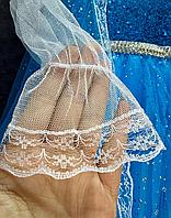 Платье Эльзы Холодное Сердце блестящее нарядное размер 30-36 синий