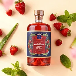 Напиток безалкогольный, КОРДИАЛ-ДИКАЯ КЛУБНИКА-АЛОЭ, бренд "Tinctura Anima", 700 мл.