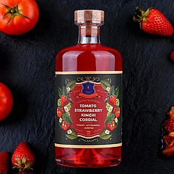 Напиток безалкогольный, КОРДИАЛ-ТОМАТ-КЛУБНИКА-КИМЧИ, бренд "Tinctura Anima ", 700 мл.