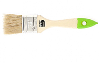 Кисть плоская 36 мм, натуральная щетина, деревянная ручка Сибртех