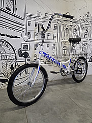 Велосипед Складной "Axis" 20". Дорожный. Городской. Как Кама. Белый цвет.