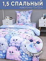 Комплект 2buy.kz Постельное белье из бязи 1.5-спальный хлопок, бязь, 1 наволочка: 70x70 см