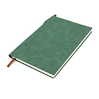 Блокнот A5 Donnie в мягком переплёте c карманом для ручки, темно-зеленый
