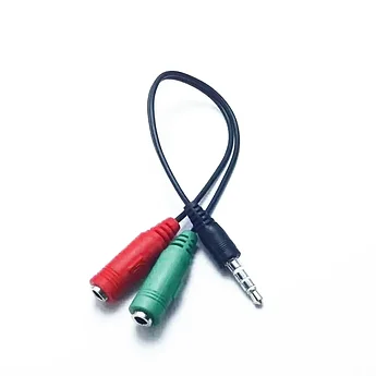 Кабель-переходник XGT7 2xJack 3.5mm(F) - 1xJack 3.5mm(M)