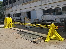 Противотаранный шлагбаум электромеханический ПТШ"БУК-РК"-8000 с вертикальным подьемом стрелы. категория К-12+(РК)