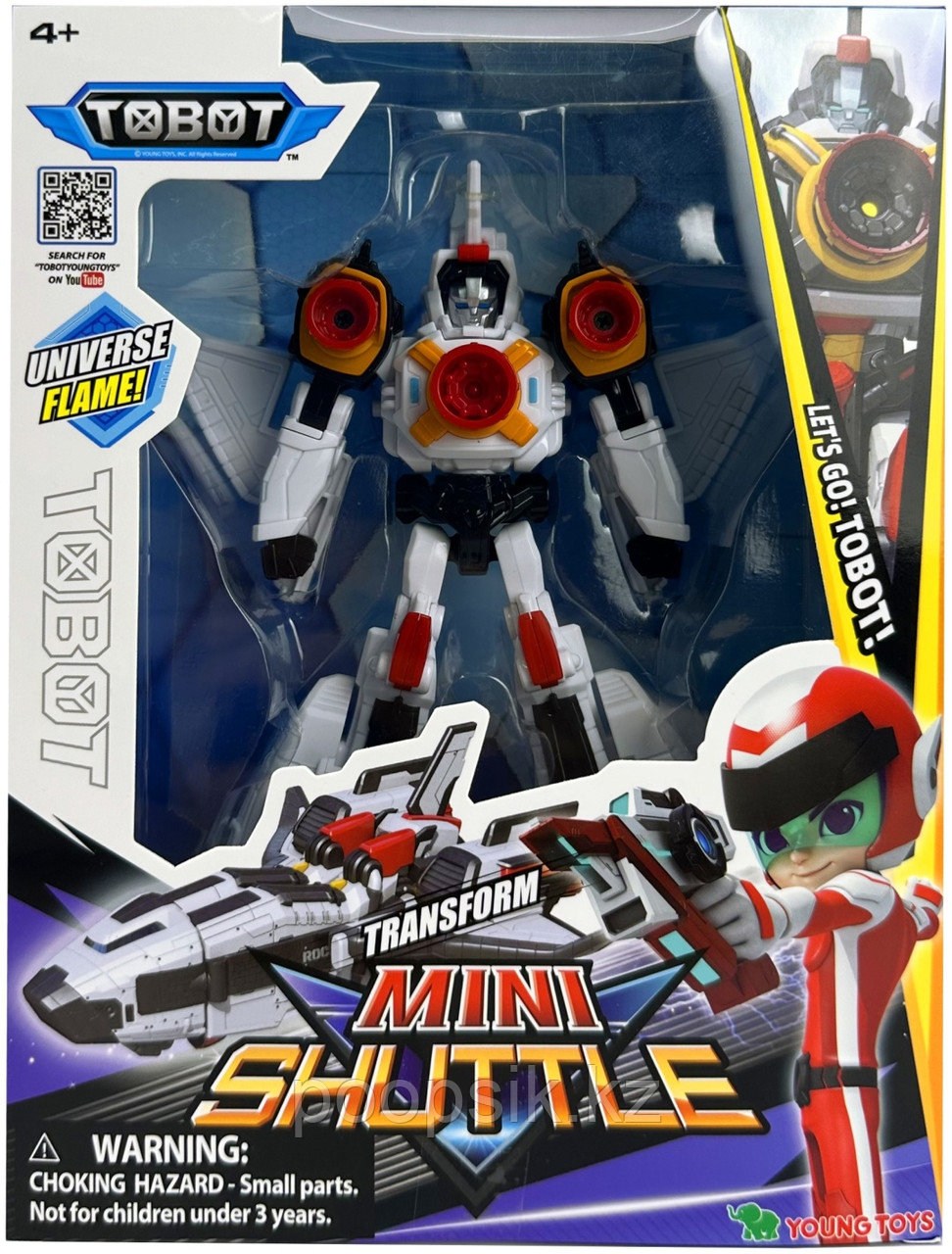 Трансформер Young Toys TOBOT MINI SHUTTLE Тобот ДГ мини Шаттл 307614, высота 13 см