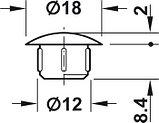 Заглушка пластиковая 12мм, фото 2