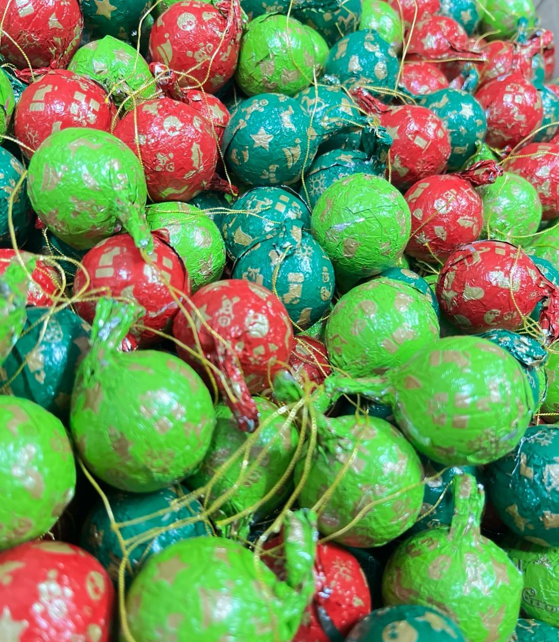 Шоколадные конфеты ШАРИКИ Разноцветные (на ёлку) 1кг